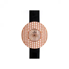 昆仑/Corum 34MM 18KT 玫瑰金镶钻表壳 石英机芯 237-101-85-0081-GD34