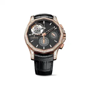 昆仑/Corum 47MM 玫瑰金配长方形钻石表圈 自动机械机芯 398-599-85-0001-AN19