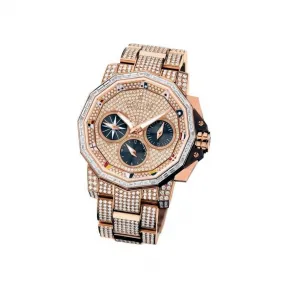 昆仑/Corum 44MM 玫瑰金镶钻表圈 自动机械机芯 753-696-85-V703-AG72