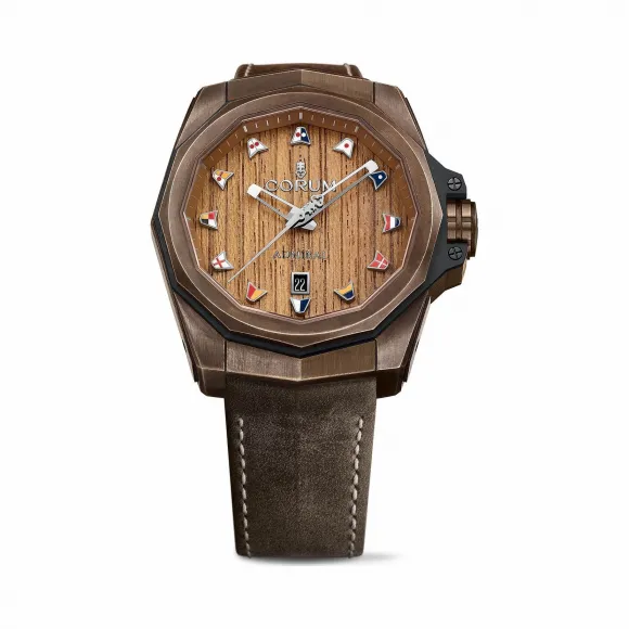 昆仑/Corum Heritage Eleganza 系列 925银，双层防反射蓝宝石水晶，蓝宝石底盖，27颗粉红碧玺，9.33克拉 自动机械机芯 A082-02887