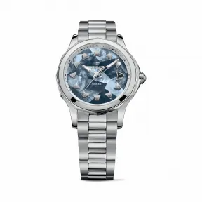 昆仑/Corum 39毫米金桥圆形腕表 系列 5N 18kt玫瑰金，双重防反射蓝宝石水晶，蓝宝石底盖，76颗全切面沙弗莱石，1.40克拉 手动机械机芯 A082-03584