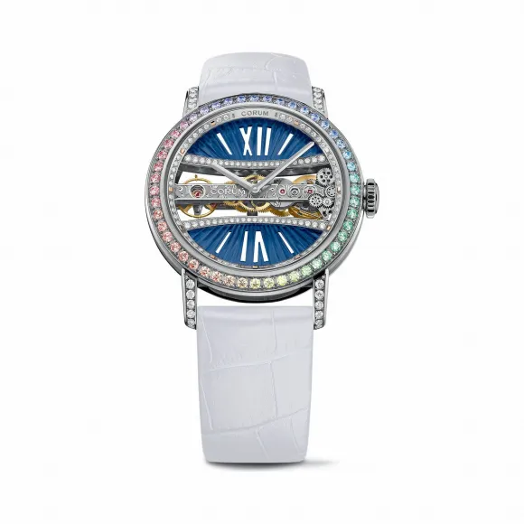 昆仑/Corum 金桥长方形腕表 系列 5N 18Kt玫瑰金，双面防眩水晶玻璃表镜，水晶玻璃表背 手动机械机芯 B113-03279–113.001.69-0F09BD91G