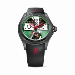 昆仑/Corum 47毫米泡泡博彩腕表 系列 不锈钢，黑色PVD涂层处理，拱形双面防眩水晶玻璃表镜，水晶玻璃表背 自动机械机芯 L082-03243–082.310.98-0371GC01