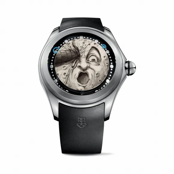 昆仑/Corum 海军上将AC-ONE 45镂空腕表 系列 钛金属5级，具有黑色PVD处理，双防反射蓝宝石水晶，蓝宝石底盖 自动机械机芯 L390-03637