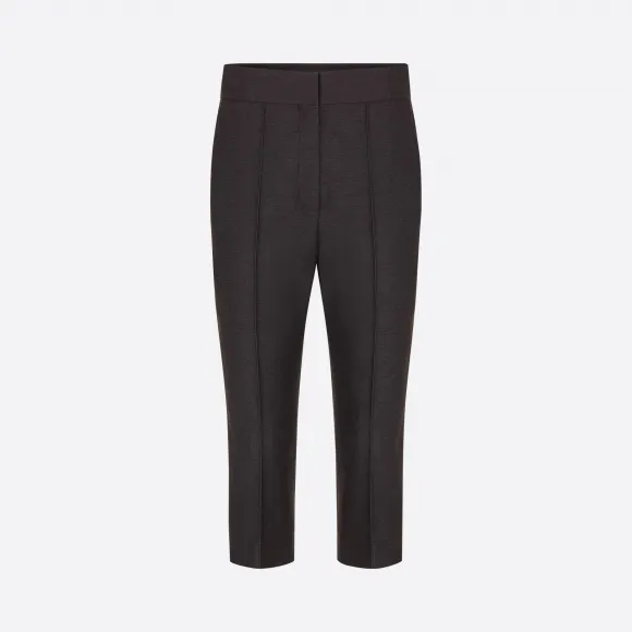 迪奥/Dior Fantaisie Sauvage 蓝色和白色蜡棉九分裤 011P11A6060-X9000