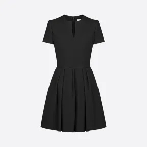 迪奥/Dior 黑色羊毛桑蚕丝连衣裙 011R61A1166-X9000