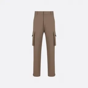 迪奥/Dior 工装裤 棕色棉质罗缎 013C122C4451_C730_T44