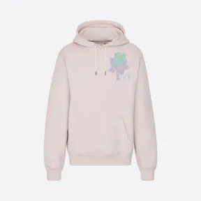 迪奥/Dior DIOR AND ALEX FOXTON 淡粉色棉质玫瑰刺绣连帽衫 013J605D0531-C489