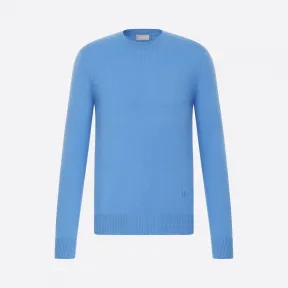 迪奥/Dior 蓝色哥特式“CD”徽标羊绒毛衫 013M602AT070-C575