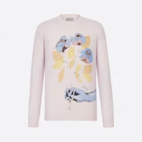迪奥/Dior 粉色羊毛 DIOR AND ALEX FOXTON 玫瑰徽标毛衫 013M606AT082-C485