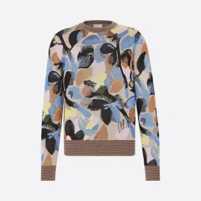 迪奥/Dior DIOR AND ALEX FOXTON 科技面料花卉提花图案针织衫 013M612AT087-C185