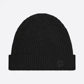 迪奥/Dior 黑色罗纹羊绒“CD Icon”刺绣针织帽 013MB08AT992-C989