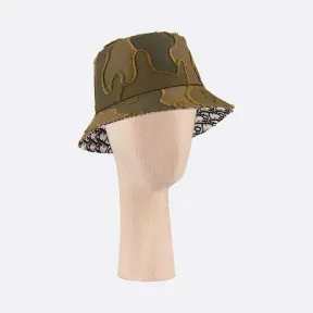 迪奥/Dior 绿色迷彩棉质桶帽  01CAM923I130-C683