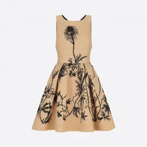 迪奥/Dior 柞蚕丝混纺花朵图案 Natural Dior 连衣裙 021R51A7726-X1851