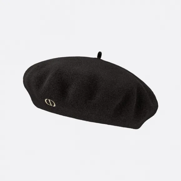 迪奥/Dior 儿童贝雷帽 黑色羊毛毛毡 0WBM1EHATF_Y900_T3
