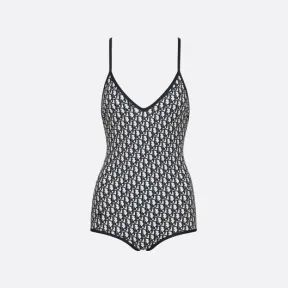 迪奥/Dior 一体式泳衣 蓝色科技面料 Oblique 印花 11BS01A2842_X5803_TXS