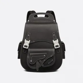 迪奥/Dior 大号 Gallop 双肩背包 黑色粒面牛皮革 1ADBA164YKK_H00N_TU