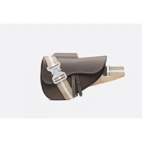 迪奥/Dior Saddle灰色小牛皮包袋  1ADPO093YKK H07E