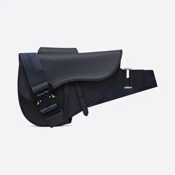 迪奥/Dior Saddle海蓝色牛皮革手袋 1ADPO093YMJ-H36E