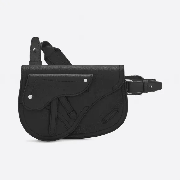 迪奥/Dior Saddle黑色牛皮革肩背包 1ADPO095YMJ-H00N