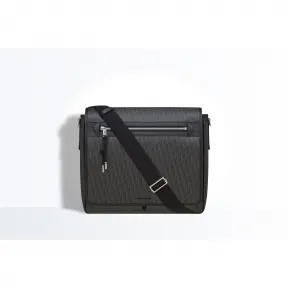 迪奥/Dior Dark light帆布和黑色小牛皮信使包 1DLME084XIS H02G