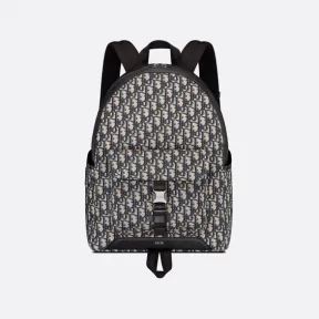 迪奥/Dior Dior Explorer 双肩背包 米色和黑色 Oblique 印花 1ESBA012YKY_H27E_TU