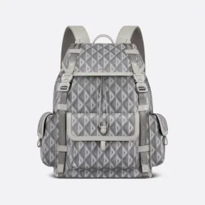 迪奥/Dior Dior Hit the Road 双肩背包 迪奥灰帆布 CD Diamond 图案 1ESBA163CDP_H42E_TU