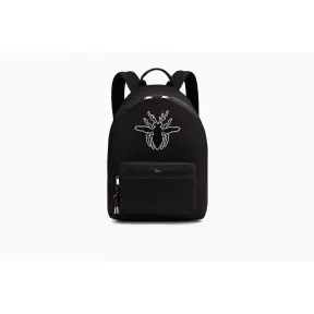 迪奥/Dior  Rider 黑色尼龙和蜜蜂拼块背包。 1PFBA064YCA H03E