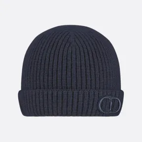 迪奥/Dior 针织帽 海军蓝色羊毛和羊绒混纺CD Icon标志 1SBM24HATE_Y538_T3