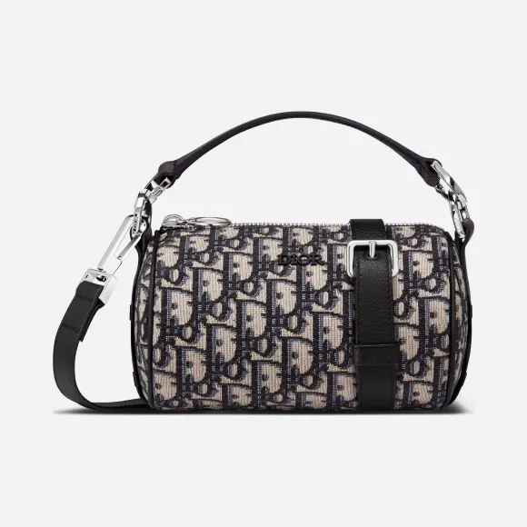 迪奥/Dior 黑色和米色 Oblique 印花单肩包 1SFPO102YKY-H26E