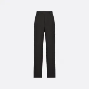 迪奥/Dior 工装裤 黑色羊毛混纺帆布 213C154A5606_C900_T44