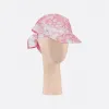 迪奥/Dior 遮阳帽 象牙色和牡丹粉色桑蚕丝斜纹面料 Sauvage 茹伊印花 21JOU150I602_C405_TU