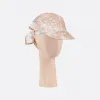 迪奥/Dior 遮阳帽 象牙色和玫瑰粉色桑蚕丝斜纹面料 Sauvage 茹伊印花 21JOU150I602_C420_TU