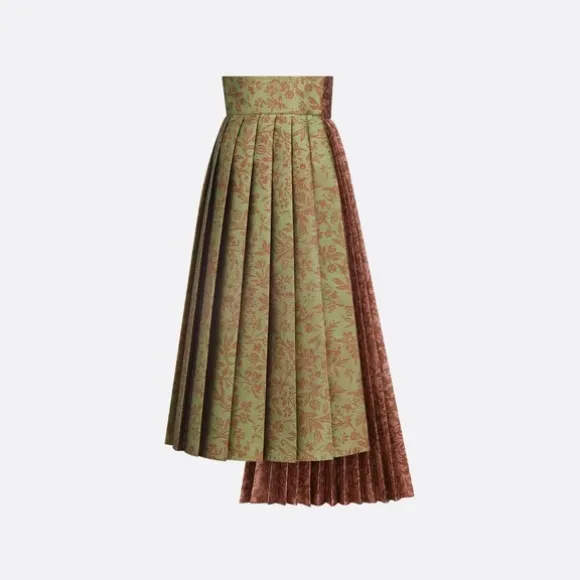 迪奥/Dior 不对称半裙 多色科技面料 Dior Brocart 图案 251J47A2641_X9820