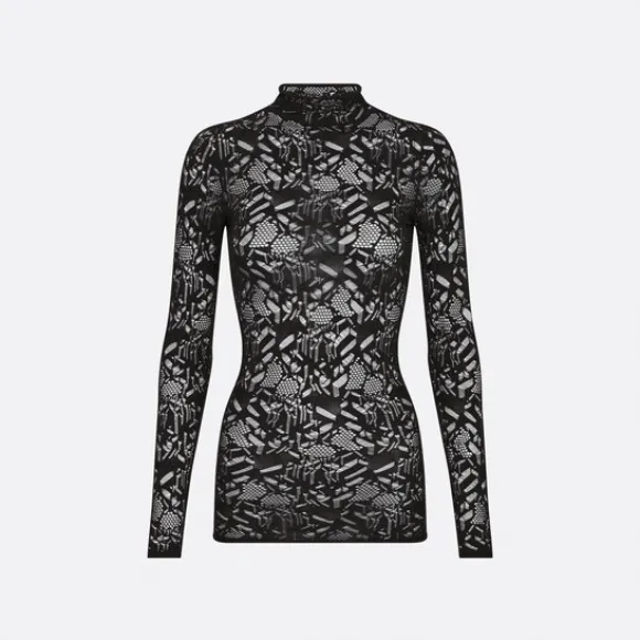 迪奥/Dior 皮肤衣 黑色科技面料蕾丝 254S75AM845_X9000_TXS