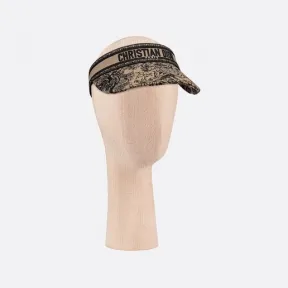 迪奥/Dior D-Smash 遮阳帽 榛果色和黑色棉质混纺科技面料茹伊印花 25TJV978X132_C182_TU