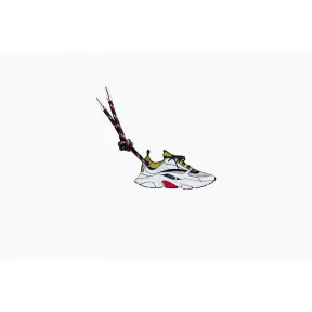 迪奥/Dior  B22 白色、黄色和红色小牛皮跑鞋钥匙扣 2CHKH111YFQ H19E