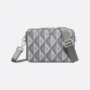 迪奥/Dior 手拿信使包 迪奥灰帆布 CD Diamond 图案 2ESBC119DCO_H42E_TU