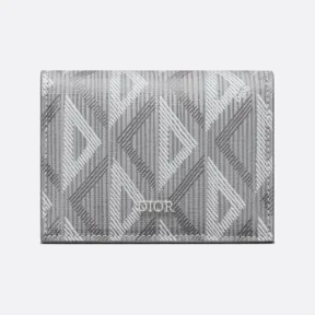 迪奥/Dior 名片夹 迪奥灰帆布 CD Diamond 图案 2ESCH136DCO_H42E_TU