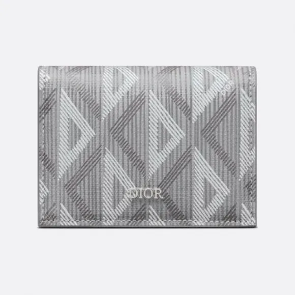 迪奥/Dior 名片夹 迪奥灰帆布 CD Diamond 图案 2ESCH136DCO_H42E_TU