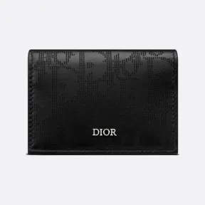 迪奥/Dior 名片夹 黑色 Oblique Galaxy 印花效果皮革 2ESCH136VPD_H03E_TU