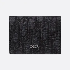 迪奥/Dior 名片夹 黑色 Oblique 印花 2ESCH136YSE_H03E_TU