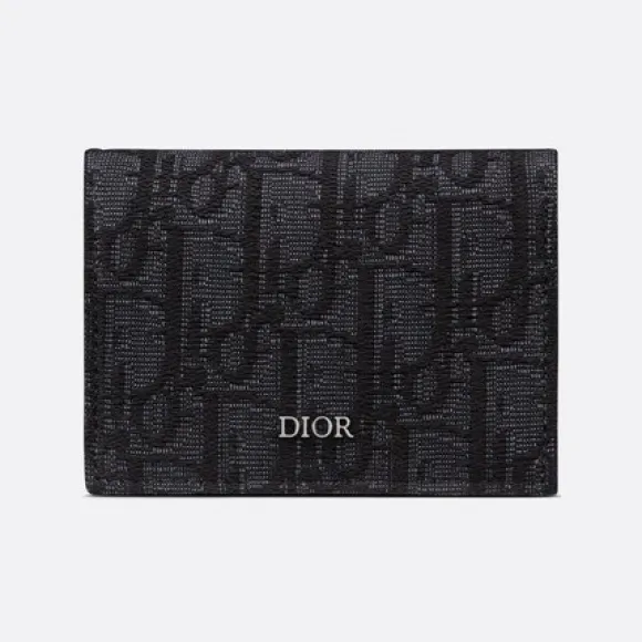 迪奥/Dior 名片夹 黑色 Oblique 印花 2ESCH136YSE_H03E_TU