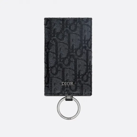 迪奥/Dior 钥匙包 黑色 Oblique 印花 2ESKH281YSE_H03E_TU