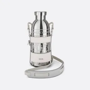 迪奥/Dior Dior Aqua 水瓶 灰白色粒面牛皮革和不锈钢 Dior Oblique 图案搭配肩带 2ESKH290YTD_H62Q_TU