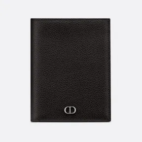 迪奥/Dior 护照套 黑色粒面牛皮革CD Icon标志 2ESPH012CDI_H00N_TU