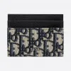 迪奥/Dior 米色与黑色 Dior Oblique 图案提花卡夹 2OBCH001YSE-H05E
