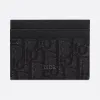 迪奥/Dior 黑色 Dior Oblique 图案提花卡夹 2OBCH096YSE-H03E