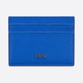 迪奥/Dior 蓝色粒面牛皮革卡夹 2PUCH089YUZ-H00E
