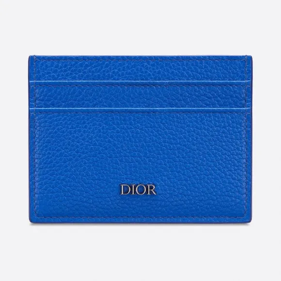 迪奥/Dior 蓝色粒面牛皮革卡夹 2PUCH089YUZ-H00E
